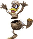 Donald as a mummy in Kingdom Hearts and Kingdom Hearts II