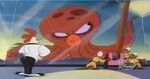 Billy the Squid as an octopus in an aquarium in "The Darkwing Squad"