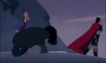 Chi-Fu in disbelief when Shang spares Mulan.