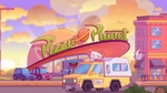 An animated version of the Pizza Planet Truck seen in the 30 Years of Toy Story 10 hour loop tribute