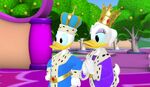 Donald as a King and Daisy as a Queen in Mickey Mouse Clubhouse