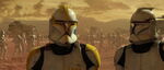 Clone Commander Ponds with an clone trooper