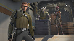 Kanan beside his fellow Rebels.