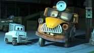 Scientist Pitty and Mater disguised as "Dr. Abschlepp Wagen"