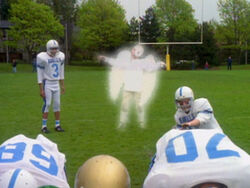 ANGELS IN THE ENDZONE, (from left): Matthew Lawrence, Christopher