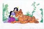 Concept art of Jasmine and Rajah