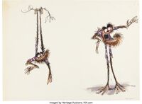 Concept art by Tim Burton