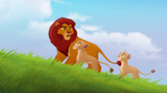 Simba with Kiara and Tiifu.