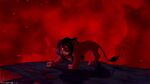Scar trying to beg Simba for mercy