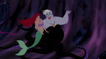 Ursula explaining the terms of the deal to Ariel