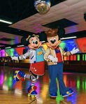 Mickey and Minnie roller skating