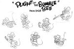 Plight of the Bumblebee - Production #2428 Model Sheet of Mickey Mouse