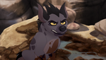 Janja stuck on a muddy cliff