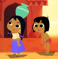 Cameo de Mowgli y Shanti.