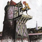 Chanticleer Crows (1).jpg (340 KB) Chanticleer crows to wake the dawn