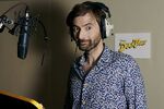 David Tennant behind the scenes of the DuckTales reboot.