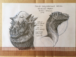 Pachycephalosaurus Concept #2 for Dinosaur by Ricardo Delgado.