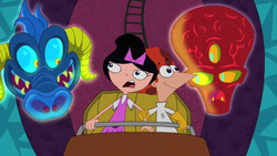 P&F - One Good Scare Ought to Do It (Scary faces look at Phineas and Isabella)