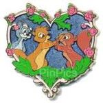 Pin of Arthur and Merlin (as squirrels) with the Girl Squirrel