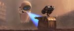 EVE scans WALL-E for a possible specimen