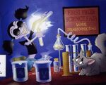 Yzma, as a child, making her first few potions (Villain Files)