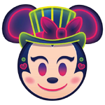 Electrical Parade Minnie emoji for Disney Emoji Blitz