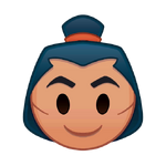 Li Shang as an emoji from Disney Emoji Blitz.