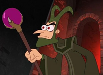 Malifanshmirtz, la contraparte de Doofenshmirtz en la era medieval.