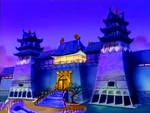 The palace at night