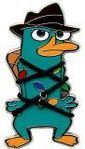 Agent P Christmas Pin