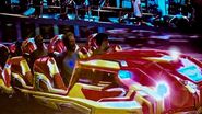 Concept art of the vehicles of "Iron Man Jukebox Coaster"
