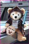 Duffy the Disney Bear, in the Jedi Training Academy outfit.