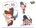 Dipper art, with one of them thinking