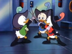 Huey Dewey Louie as the Three Musketeers