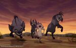 The hyenas chase after Uncle Max