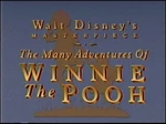 Intro to The Many Adventures of Winnie the Pooh