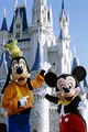 Гуфи и Микки напротив Cinderella Castle