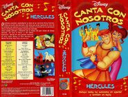 The Spanish version of "Disney Sing Along Songs: Hercules" release cover.