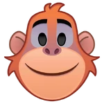 King Louie's emoji for Disney Emoji Blitz