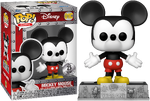 Classics #01C: Mickey Mouse (on Silver Base, with Card, Coin, and Pin, in Tin) (25th POP! Anniversary Limited Edition — 25,000 Pieces) (2023 Funko Shop Exclusive)