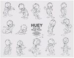 Huey model sheet