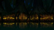 "Goin' down the bayou, goin' down the bayou."