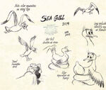 seagull model sheet (Smee's shaving scene)