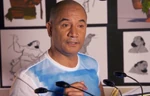 Morrison behind the scenes of Moana.