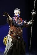 Actress Buyi Zama as Rafiki in Taiwan.