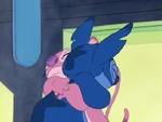 Angel hugging Stitch
