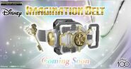The Imagination Belt, a Disney 100 exclusive toy that uses technology from Bandai’s Kamen Rider Henshin Belt toys.