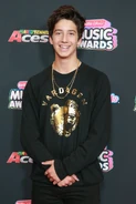 Milo Manheim attending the 2018 Radio Disney Music Awards.