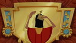 Kuzco combing his hair