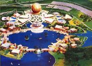 1975 Epcot Map Early Concept Art